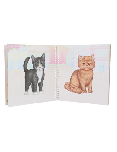 Topmodel dress me up album autocollants kitty