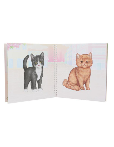 Topmodel dress me up album autocollants kitty