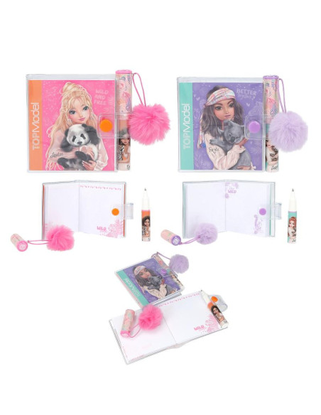 Topmodel mini bloc-notes avec stylo wild