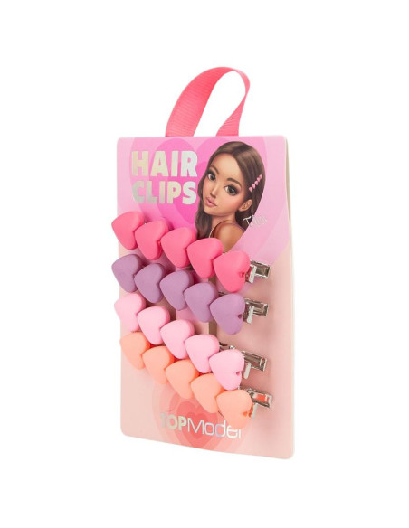 Topmodel pinces à cheveux avec coeurs beauty et me