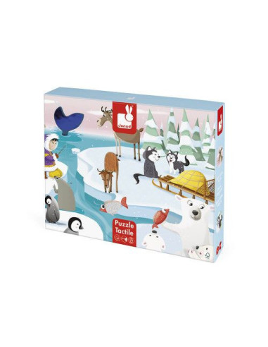 Puzzle Tactile 'La Banquise' 20 pièces - Janod