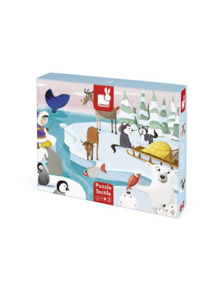 Puzzle Tactile 'La Banquise' 20 pièces - Janod