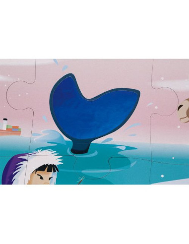 Puzzle Tactile 'La Banquise' 20 pièces - Janod