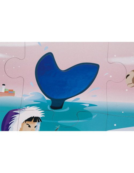Puzzle Tactile 'La Banquise' 20 pièces - Janod