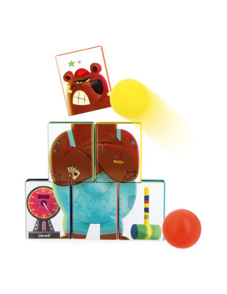 Chamboule-tout Monsieur Ours - Applepop - Janod