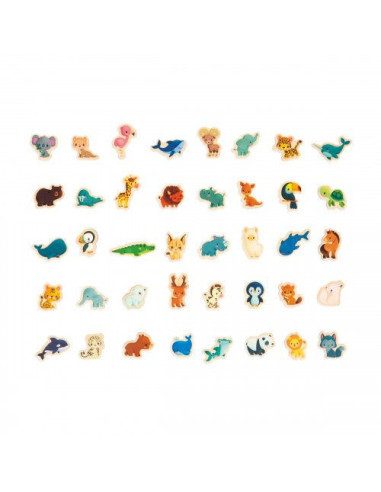Carte Monde Magnétique Minikids - Janod