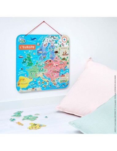 Puzzle Carte d'Europe Magnétique - Janod