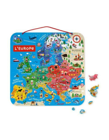Puzzle Carte d'Europe Magnétique - Janod
