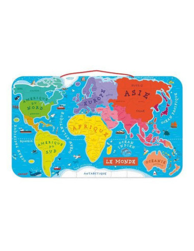 Puzzle Monde Magnétique 92 pièces - Janod