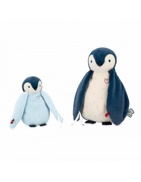 Peluches calins manchots bleus - kaloo
