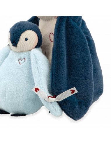 Peluches calins manchots bleus - kaloo