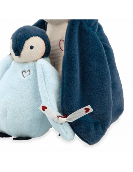Peluches calins manchots bleus - kaloo