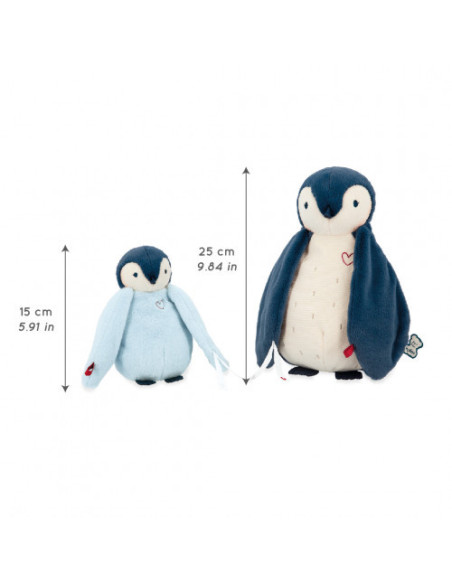 Peluches calins manchots bleus - kaloo