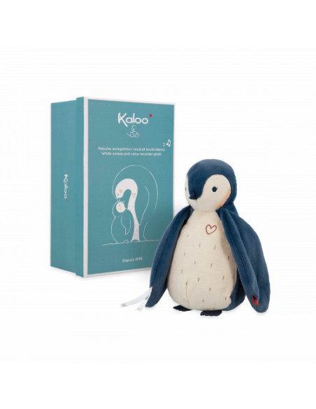 Peluche à bruits blancs manchot bleu - kaloo