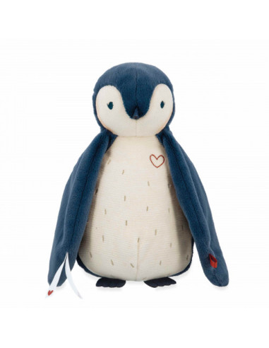 Peluche à bruits blancs manchot bleu - kaloo