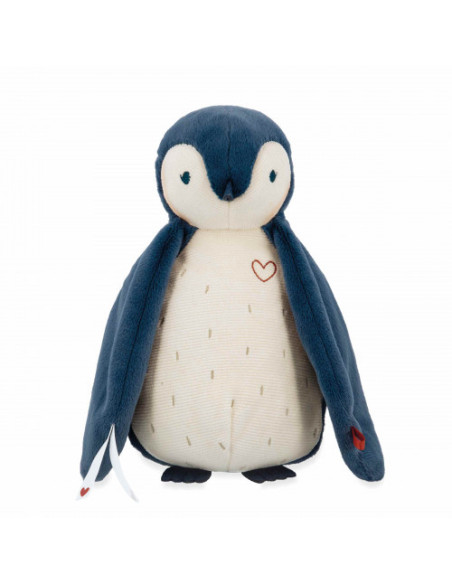 Peluche à bruits blancs manchot bleu - kaloo