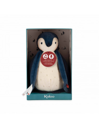 Peluche à bruits blancs manchot bleu - kaloo
