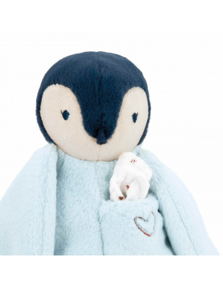 Peluche à bisous manchot bleu - kaloo