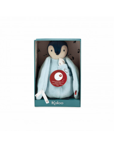 Peluche à bisous manchot bleu - kaloo