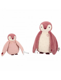 Peluches manchots câlins roses - kaloo 2