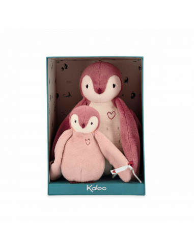 Peluches manchots câlins roses - kaloo