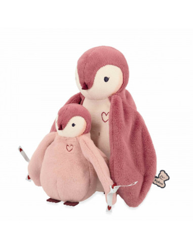 Peluches manchots câlins roses - kaloo