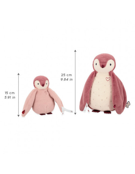 Peluches manchots câlins roses - kaloo