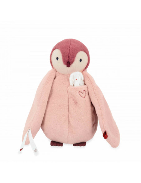 Peluche à bisous manchot rose - kaloo