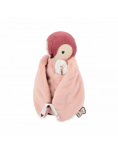 Peluche à bisous manchot rose - kaloo