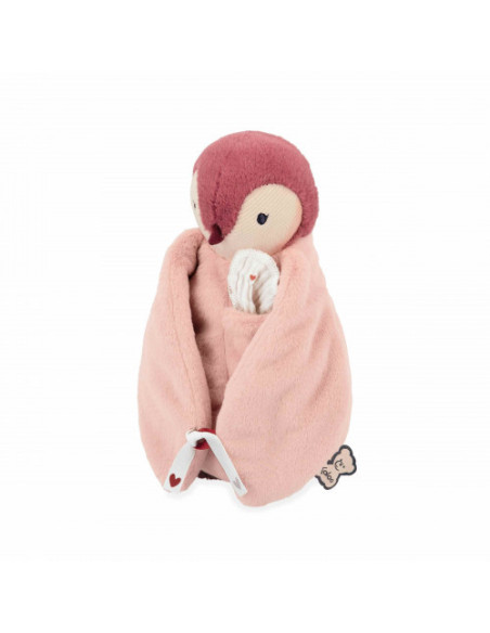 Peluche à bisous manchot rose - kaloo