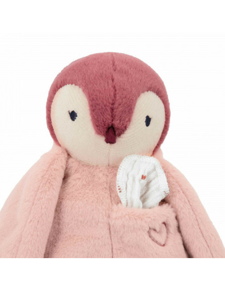 Peluche à bisous manchot rose - kaloo