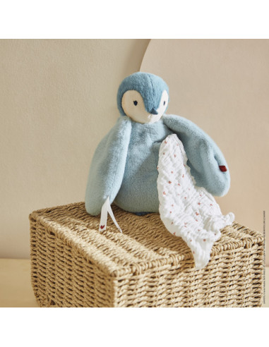 Peluche à bisous manchot vert - kaloo