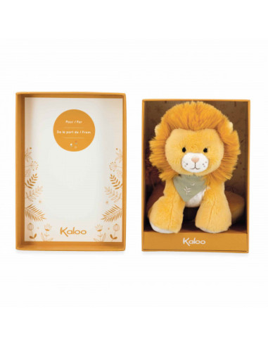 Peluche lion nougat - 17 cm - kaloo