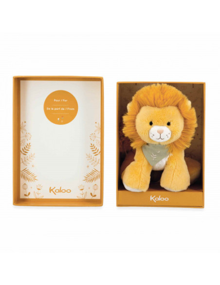 Peluche lion nougat - 17 cm - kaloo