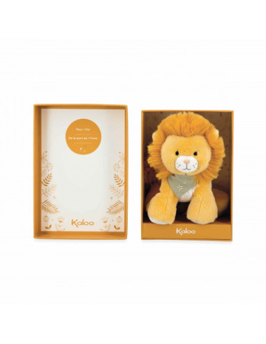 Peluche lion nougat - 13 cm - kaloo
