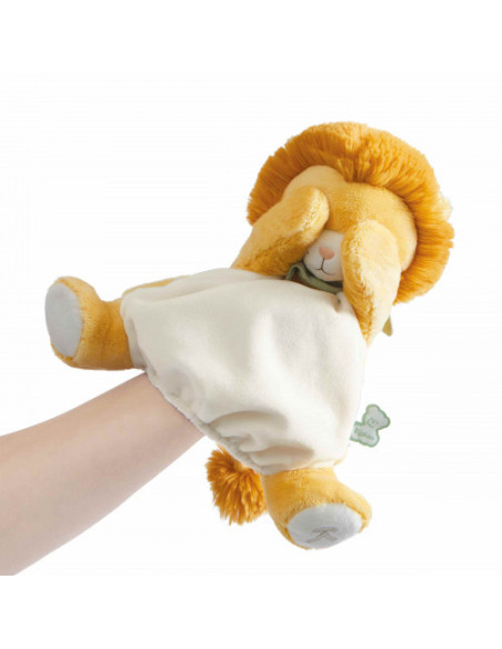 Marionnette lion nougat - kaloo