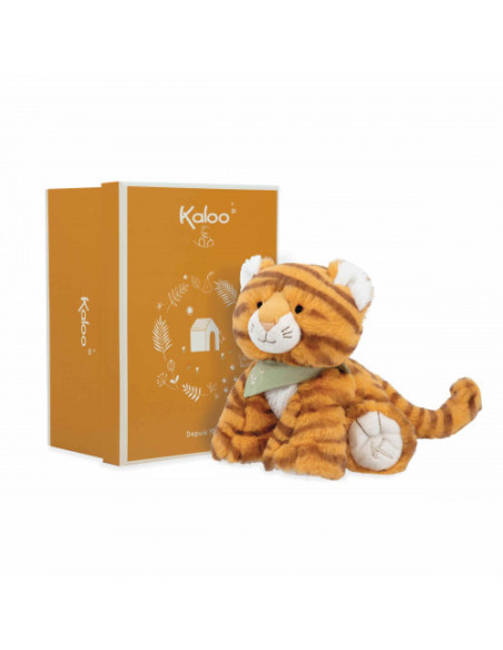 Peluche tigre papaye - 17 cm - kaloo