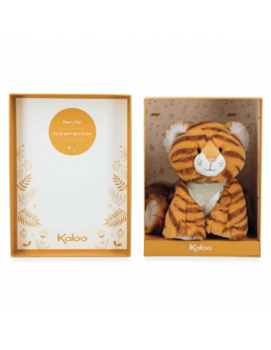 Peluche tigre papaye - 17 cm - kaloo