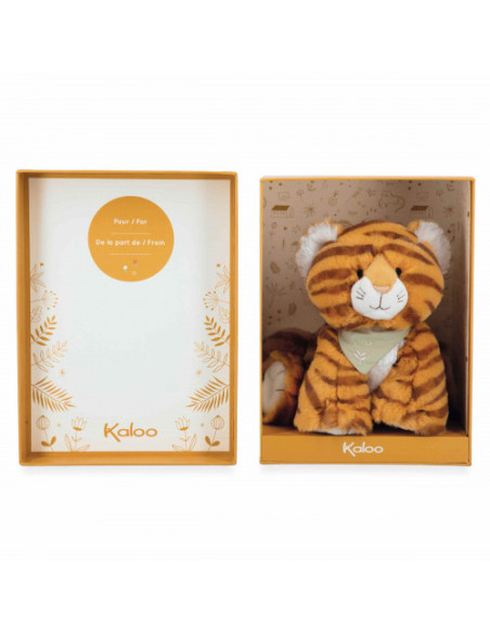 Peluche tigre papaye - 17 cm - kaloo