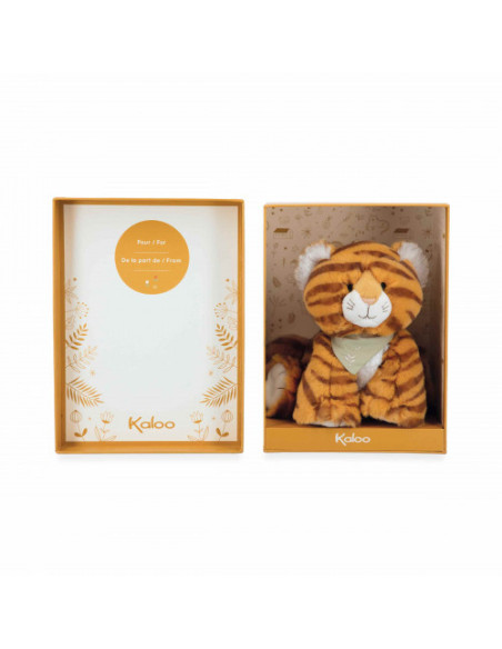 Peluche tigre papaye - 13 cm - kaloo
