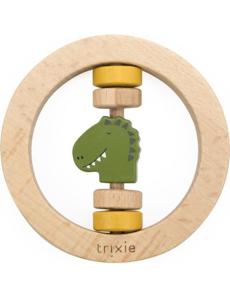 Hochet rond en bois - Mr. Dino - Trixie
