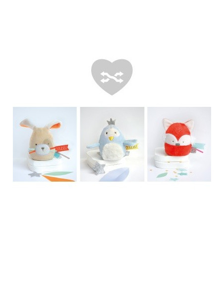 Asst Doudous Veilleuse Choco/Menthe x6