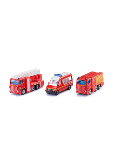Set 3 véhicules Pompiers - version France 2