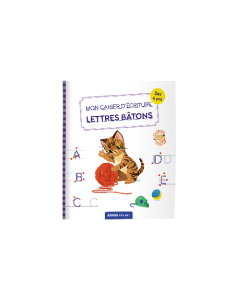 Mon cahier d'écriture - lettres bâtons - les chats