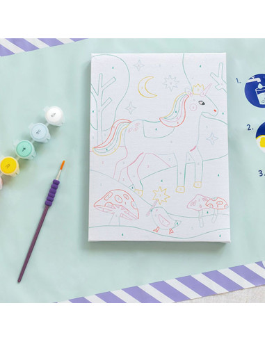 Petit Pinceau Kids - Licorne et Piou - peinture au numéro - La petite épicerie