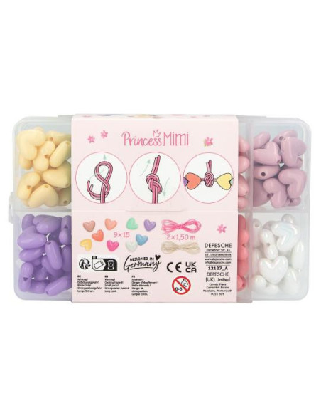 Princesse mimi perles coeur diy