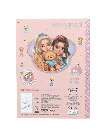 Topmodel journal sonore à code secret team teddy