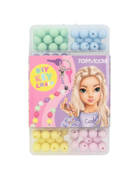 Topmodel porte-clés diy perles