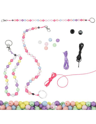 Topmodel porte-clés diy perles