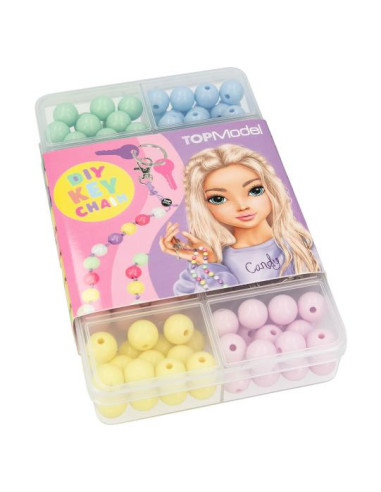 Topmodel porte-clés diy perles
